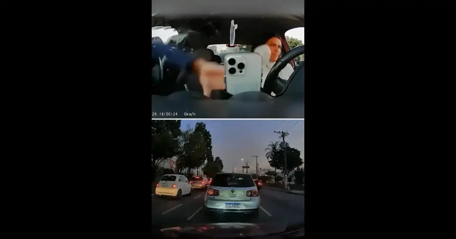  شوکه شدن یک زن از سرقت برق‌آسای موبایلش داخل خودرو