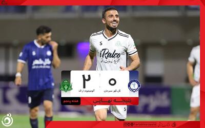 گلگهر در خانه تسلیم آلومینیوم شد؛ صعود اراکیها به رده دوم