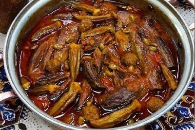 اگر خورش بامیه اهوازی را به روش ما بپزید لزج نمی شود