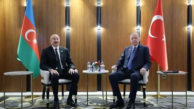 دیدار اردوغان و علی‌اف در حاشیه نشست سازمان همکاری شانگهای