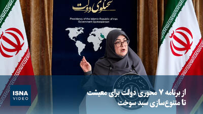 ویدیو/ از برنامه ۷ محوری دولت برای معیشت تا متنوعسازی سبد سوخت