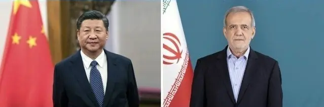  گفت‌وگوی کوتاه پزشکیان با رئیس‌جمهور چین در حاشیه اجلاس سران سازمان همکاری شانگهای