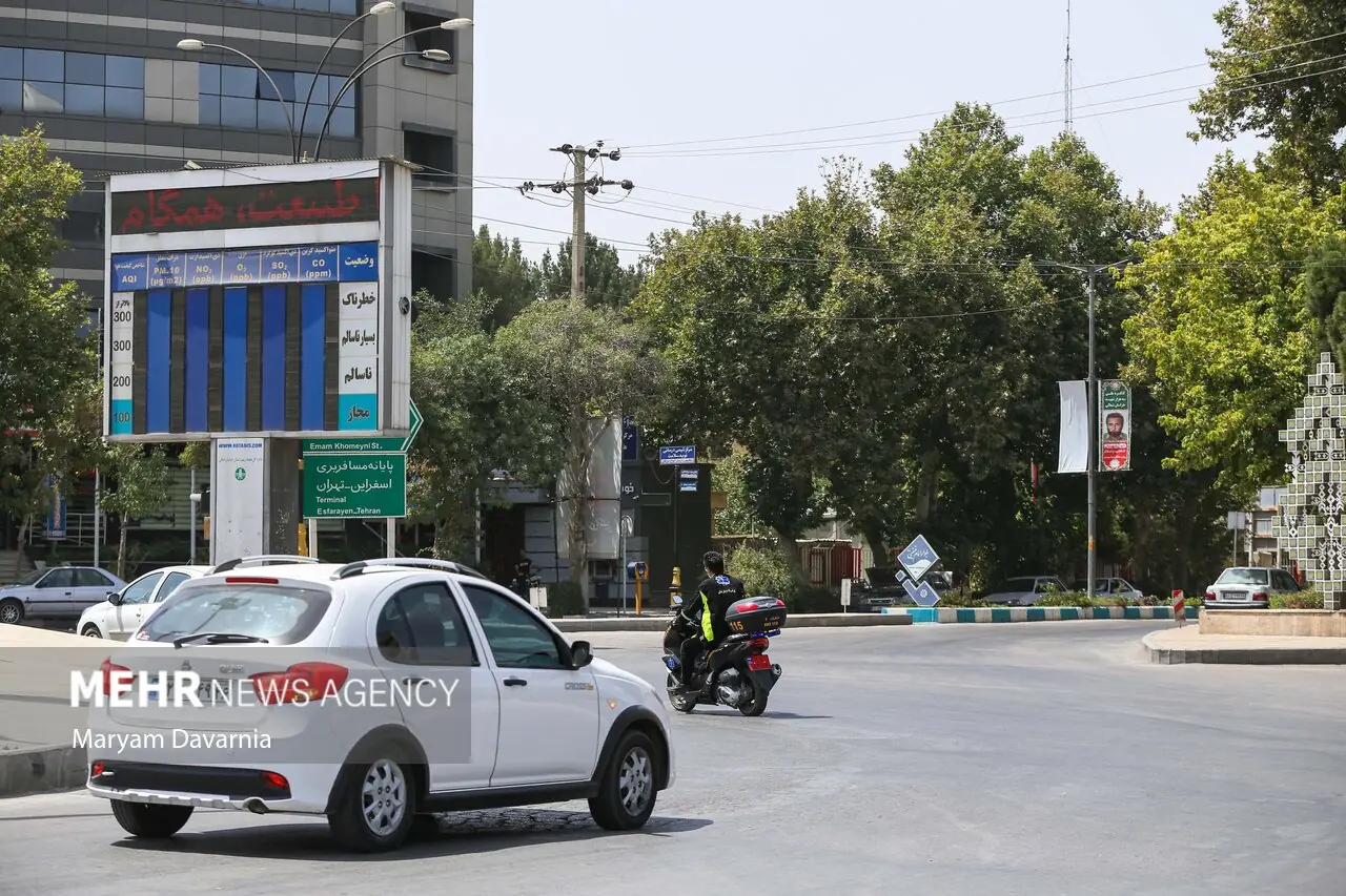دریکوند: شاخص کیفیت هوای بجنورد در وضعیت نارنجی قرار گرفت