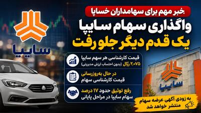  خبر مهم برای سهامداران خساپا؛ واگذاری سهام سایپا یک قدم دیگر جلو رفت