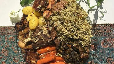 طرز تهیه سبزی پلو سمنانی + فیلم