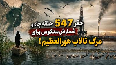  پشت پرده توسعه میدان نفتی سهراب؛ سناریوی حفر 547 حلقه چاه و شمارش معکوس برای مرگ تالاب هورالعظیم + فیلم