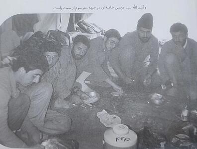 تصویری از رهبر انقلاب در سن ۱۷ سالگی در جبهه