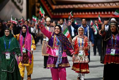  عکس: افتتاحیه مسابقات جهانی عشایری در بیشکک