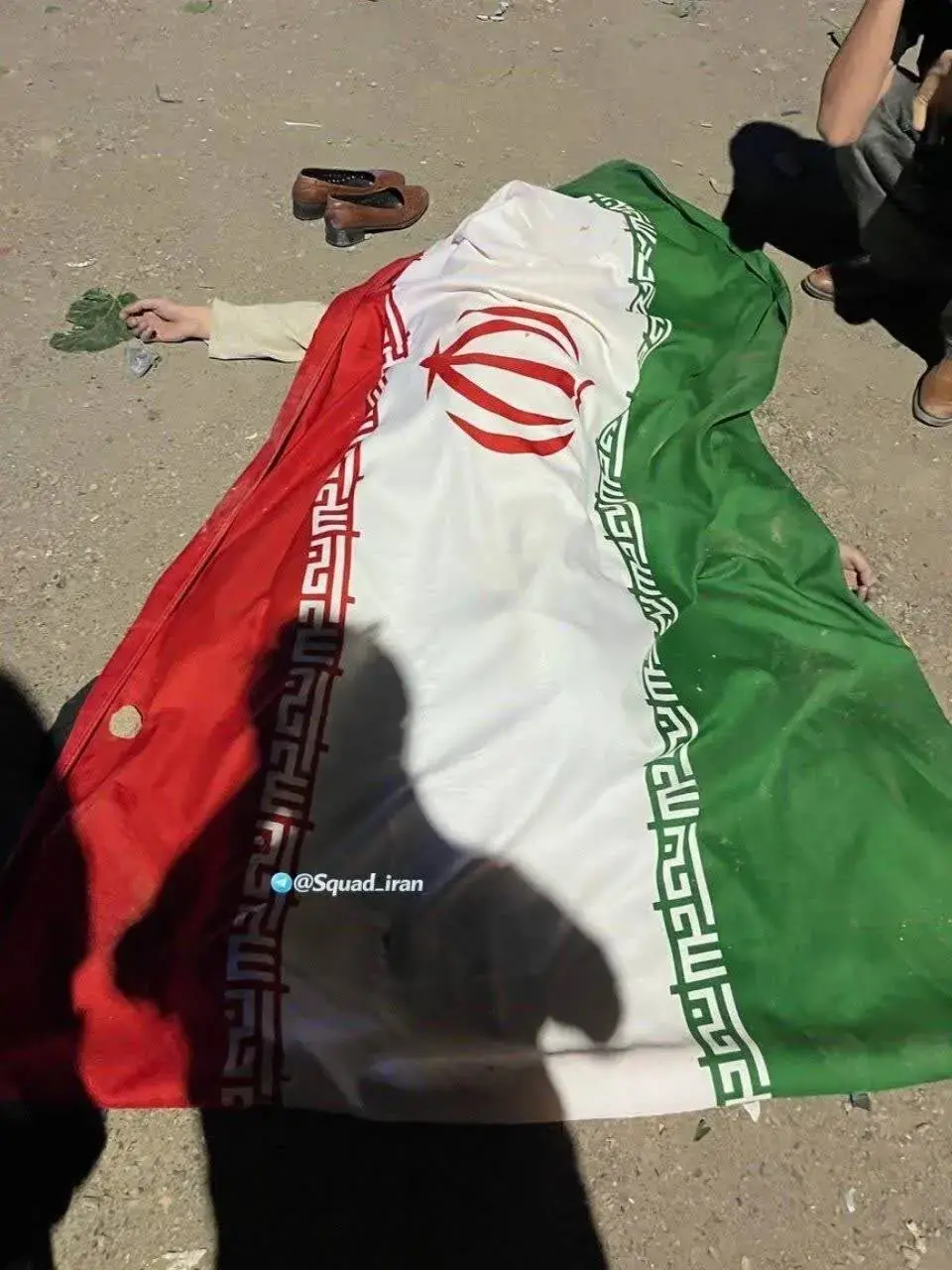  با پرچمش برای دفاع از ایران آمده بود، پرچمش کفنش شد