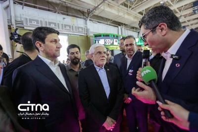  بازدید معاون اول رئیس جمهور از  نمایشگاه الکامپ ۲۹ با همراهی وزیر ارتباطات + عکس