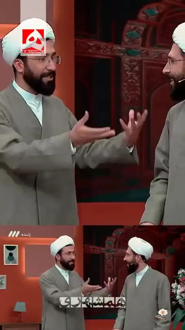  ویدئو؛ شوخی روحانی‌های دوقلو در تلویزیون