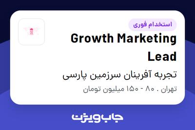 استخدام Growth Marketing Lead در تجربه آفرینان سرزمین پارسی