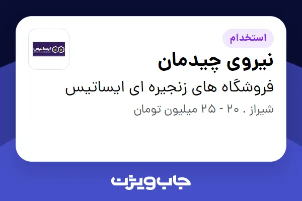  استخدام نیروی چیدمان در فروشگاه های زنجیره ای ایساتیس