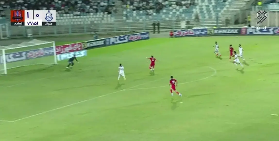  ویدئو: خلاصه بازی ملوان 0 – 1 نساجی - پارس فوتبال