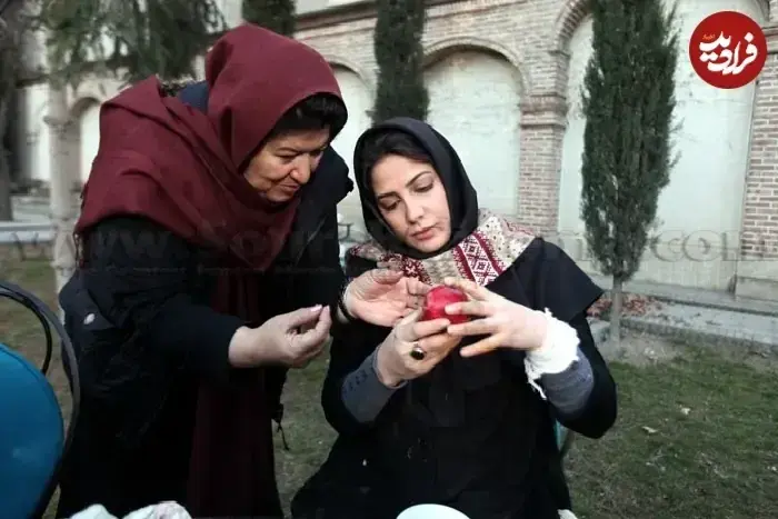  طناز طباطبایی در پشت صحنه فیلم هیس! دخترها فریاد نمی زنند/عکس