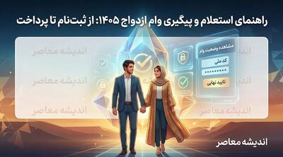 سامانه وام ازدواج ۱۴۰۵ باز شد؛ ثبت نام وام ازدواج در سامانه بانک مرکزی + لینک ورود، شرایط دریافت وام و نحوه پیگیری با کد رهگیری