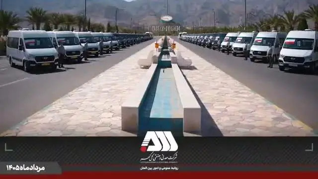 بهره برداری از ۴۵ دستگاه اتوبوس و مینی بوس جدید در منطقه گل گهر /ویدئو
