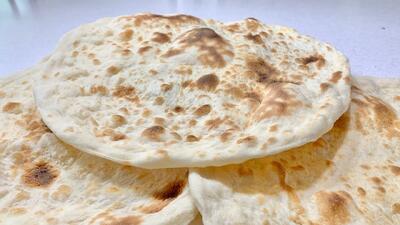 طرز تهیه نان عراقی حباب دار بدون نیاز به تنور در خانه