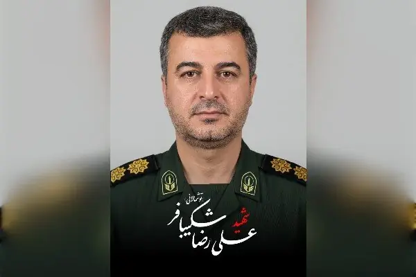  پیکر شهید شکیبافر از شهدای هوا فضای سپاه استان کرمانشاه