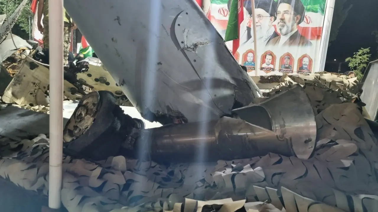  لاشه سرنگون شده پهپاد آمریکایی در خمین