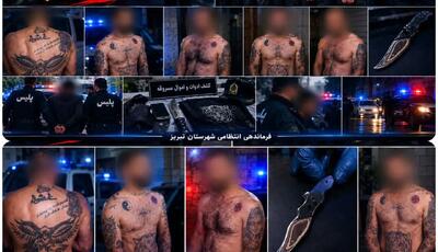 دستگیری ۸ شرور و سارق در تبریز