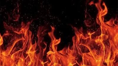  حریق حدودا ۱۰ باب مغازه در فاضل‌آباد