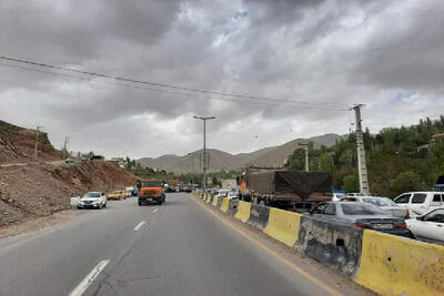 جاده چالوس یکطرفه شد