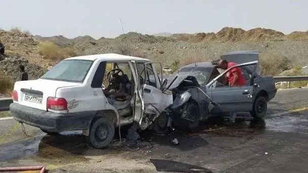 ۷ مصدوم در تصادف سمند و پراید محور شیروان - بجنورد