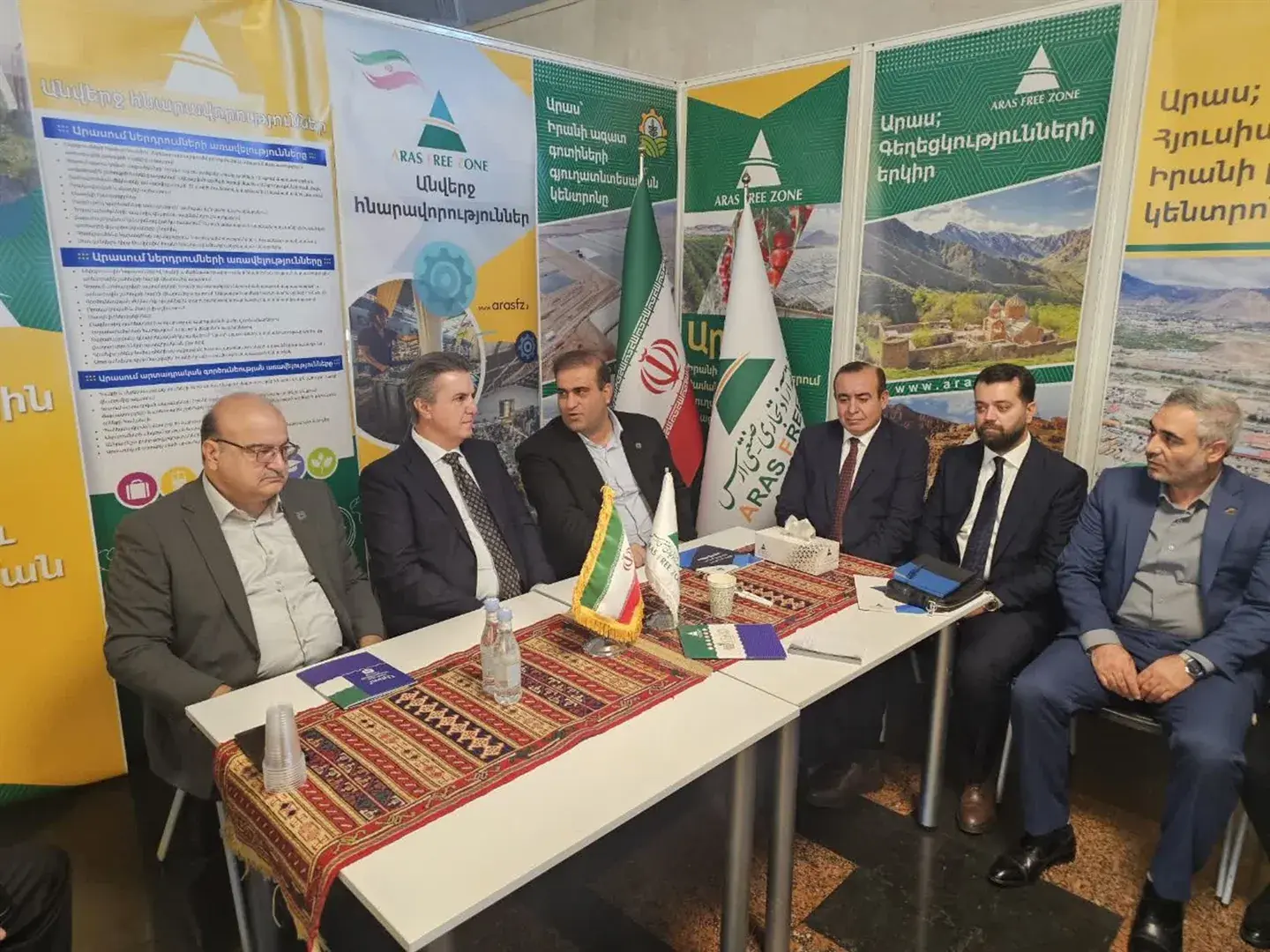 استقبال مقامات و فعالان اقتصادی بینالمللی از غرفه ارس در نمایشگاه «ارمنستان اکسپو ۲۰۲۶»