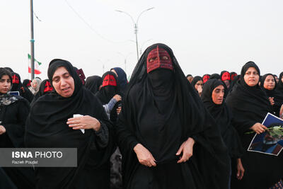 تصاویر: مراسم تشییع پیکر شهدای حمله آمریکا به یک مراسم عروسی در شهرستان سیریک