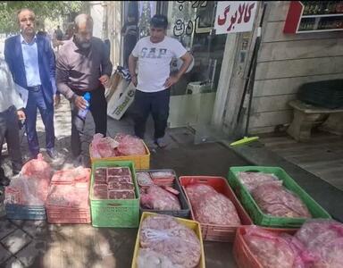 کشف و معدومسازی گسترده آلایش مرغ فاسد در قرچک