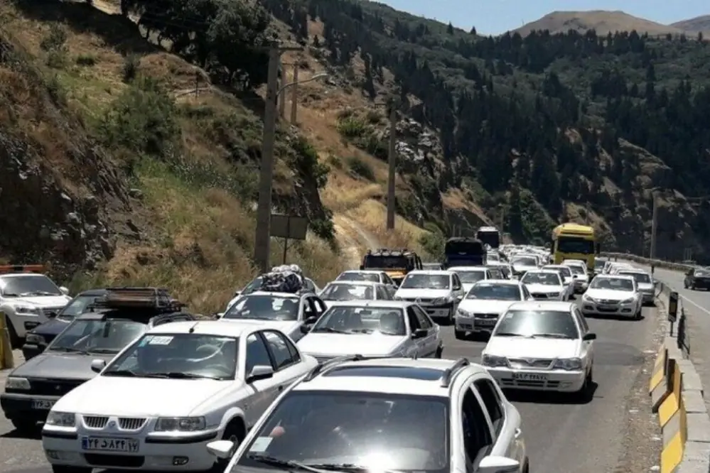  ترافیک در آزادراه های تهران - شمال و کرج - قزوین سنگین است