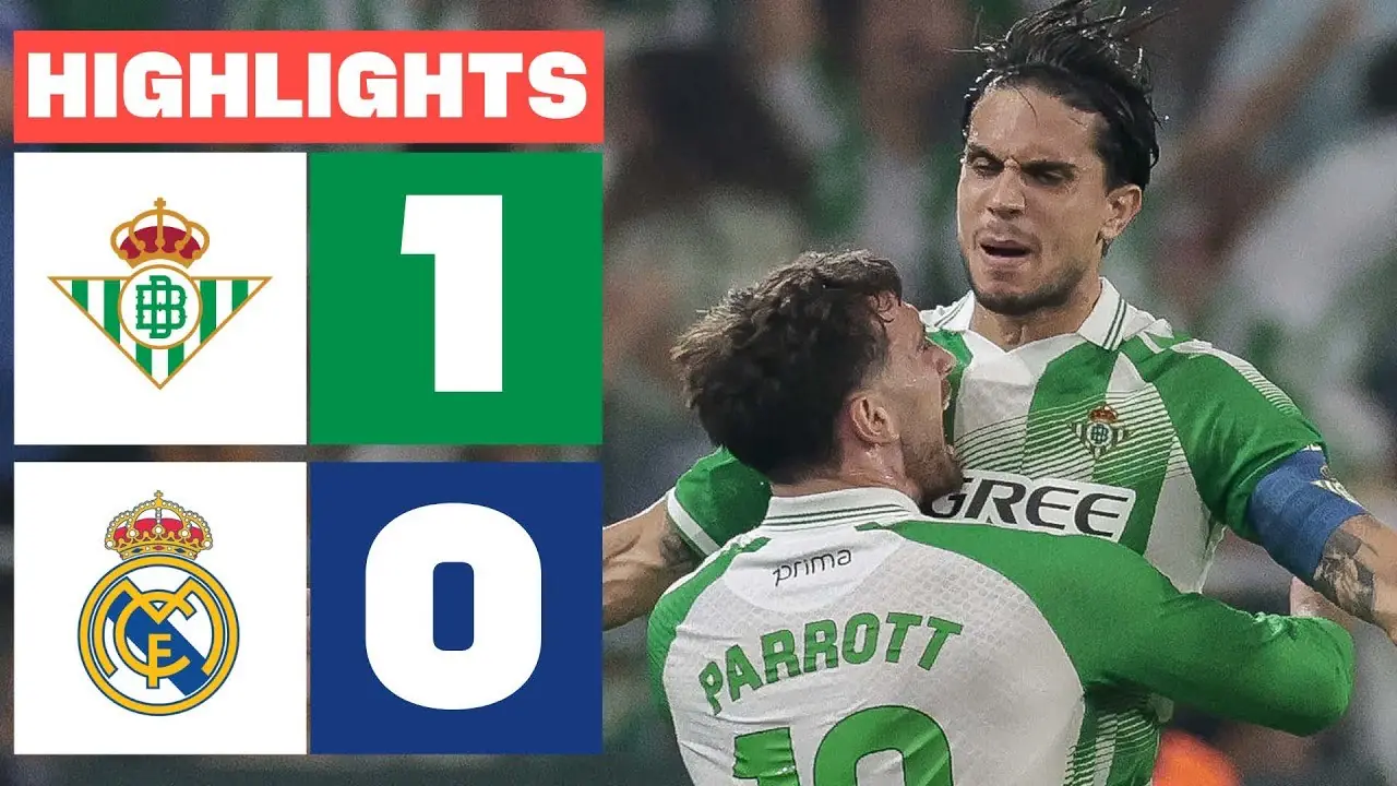 خلاصه بازی رئال بتیس 1-0 رئال مادرید (لالیگا) - پارس فوتبال