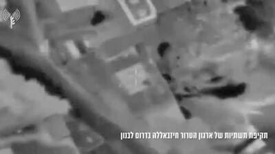  اسرائیل، تصاویری از حملات به نیروهای حزبالله و زیرساختها در جنوب لبنان را منتشر نمود