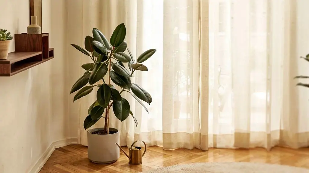راهنمای کامل مراقبت از گیاه فیکوس الاستیکا (کائوچو)