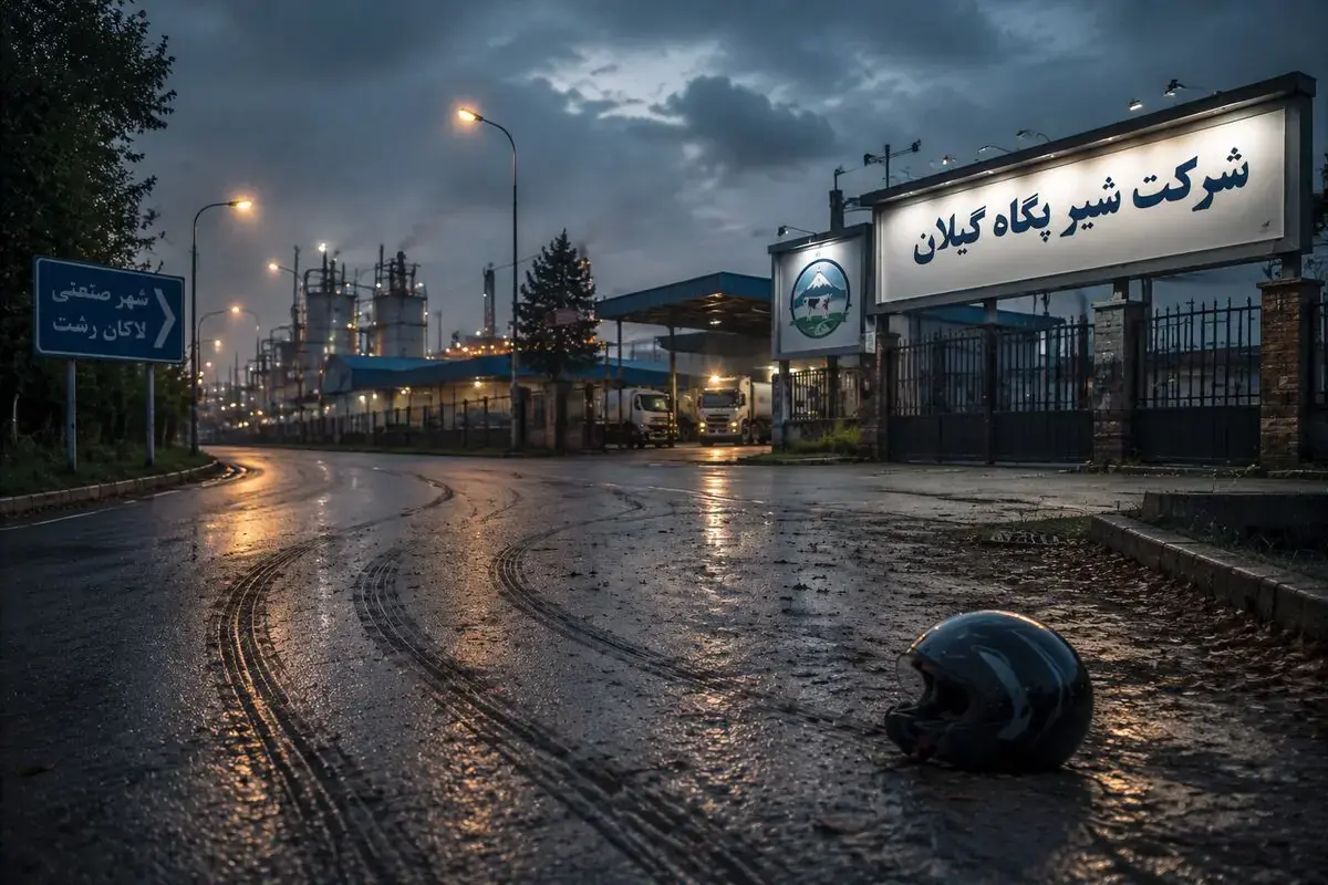 جزئیات مرگ یک کارگر جوان بر اثر تصادف در شهرک صنعتی لاکان رشت