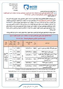 تغییر بخشنامه واریز وجه منتخبین فروش فوری و فوقالعاده برخی از محصولات ایران خودرو