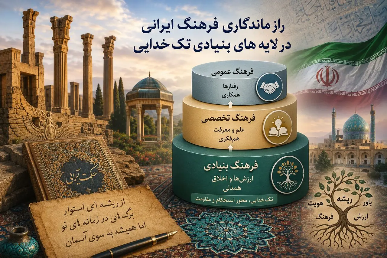 راز ماندگاری فرهنگ ایرانی در لایههای بنیادی تکخدایی