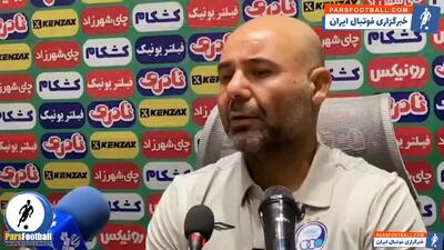  سهراب بختیاری‌زاده سرمربی تیم فوتبال استقلال: سه بار به صالح حردانی تذکر دادم
