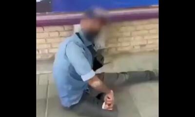 گدایی که خود را به معلولیت میزد، دستگیر شد