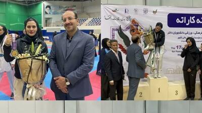 کسب مدال طلای کاراته و برنز تکواندو توسط دختران دانشجو