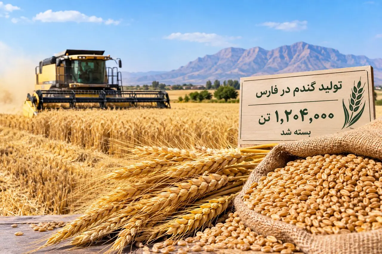  پرونده خرید گندم در فارس با تولید یک میلیون و ۲۰۴ هزار تن بسته شد
