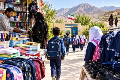 خاش در تکاپوی مهر؛ لبخند دانشآموزان در میان هیاهوی خرید ملزومات