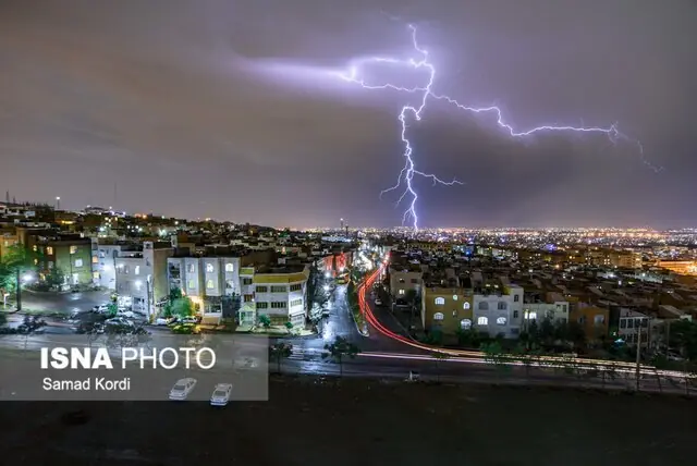 پیشبینی رگبار، تگرگ و رعد و برق در البرز