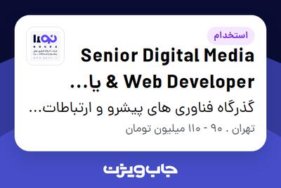 استخدام Senior Digital Media Web Developer یا کارشناس ارشد توسعه وب و رسانههای دیجیتال در گذرگاه فناوری های پیشرو و ارتباطات نورا