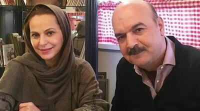 تصویر دیدهنشده و خاص از ایرج طهماسب و همسرش در مراسم چهلم مرحوم اکبر عبدی!