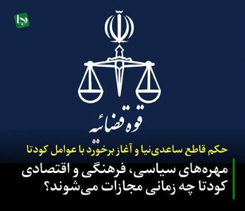 حکم قاطع ساعدینیا و آغاز برخورد با عوامل کودتا/ مهرههای سیاسی، فرهنگی و اقتصادی کودتا چه زمانی مجازات میشوند؟