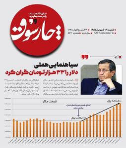 سیاهنمایی همتی دلار را ۳۳ هزار تومان گران کرد