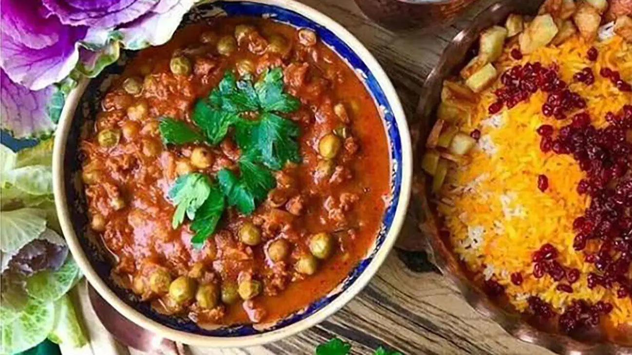 طرز تهیه خورشت نخود فرنگی با گوشت و بدون گوشت + فوت و فن خوشمزه شدن