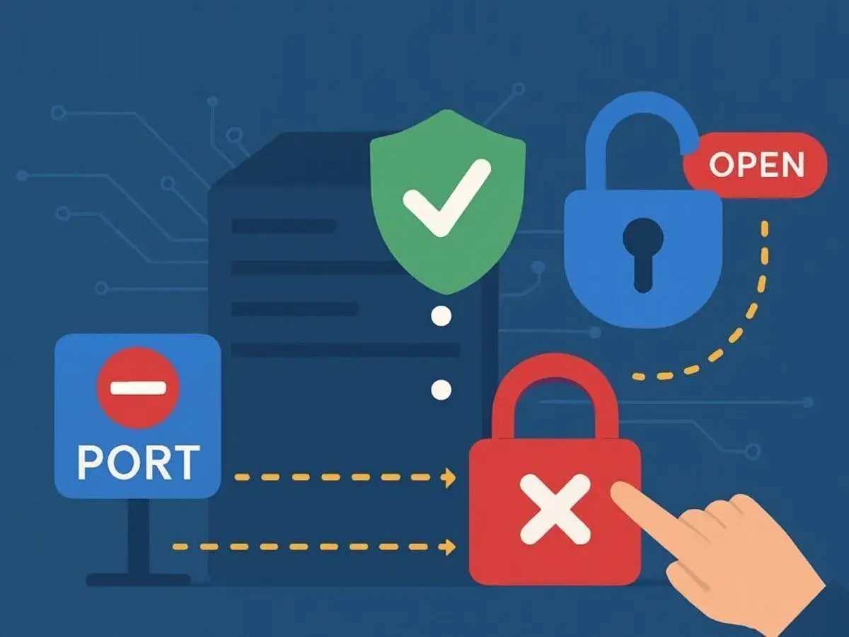 چگونه پورتهای غیرضروری سرور را ببندیم؟